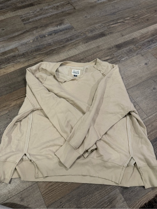 American Eagle Outfitters Tops - American Eagle Outfitters Men's Crewneck Sweater in Light Beige